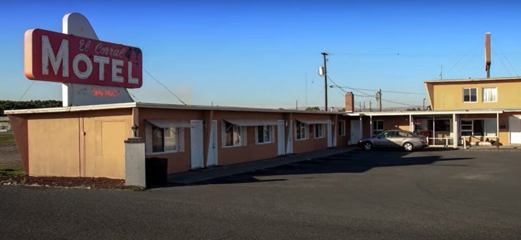 The motel bought by LIBRE President Daniel Garza's parents, as he recounts in a video about his family's American experience