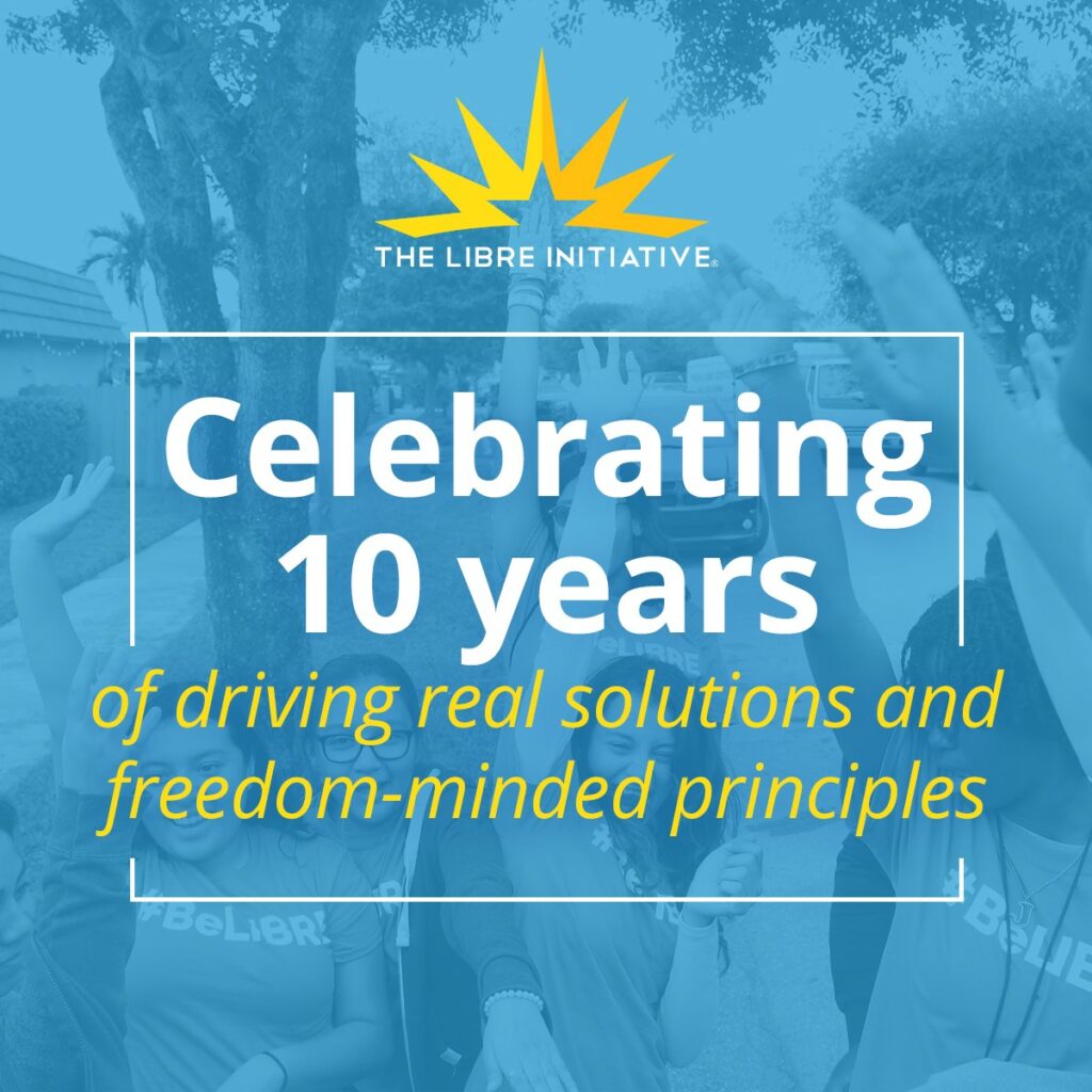 Celebrating ten years of driving real solutions and freedom-minded principles for the Hispanic community and all Americans. 