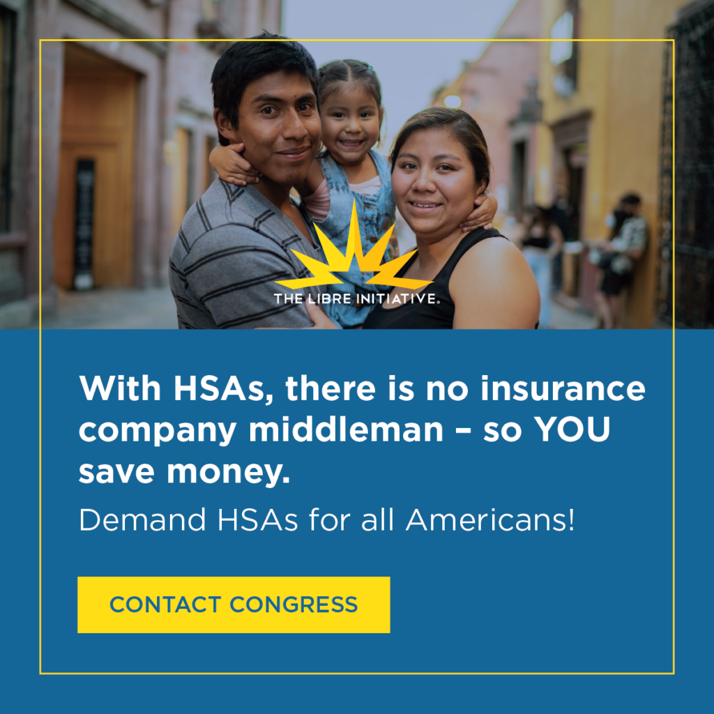 With HSAs, there is no insurance company middleman - so you save money. Demand HSAs for all Americans.