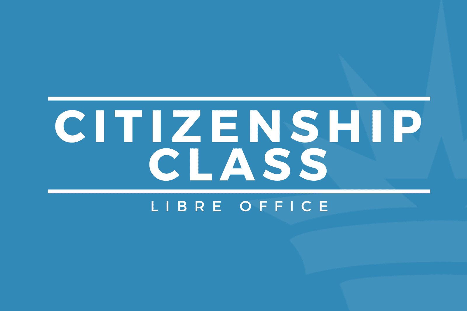 Citizenship Classes with LIBRE!