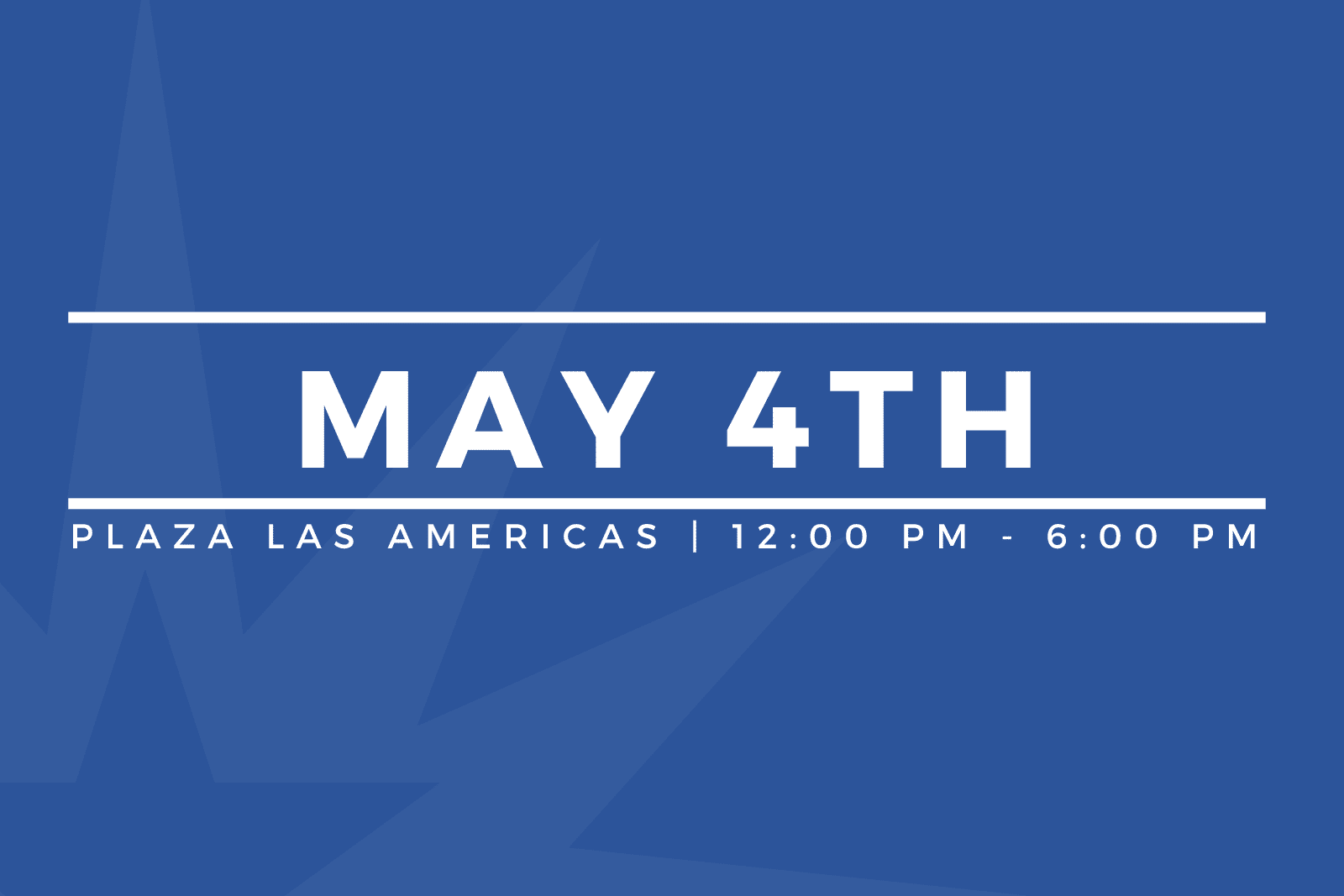 May 4th the American dream!