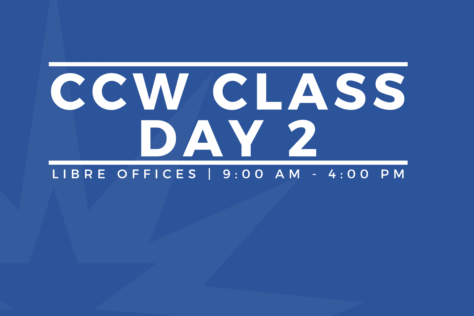 CCW Class Day 2